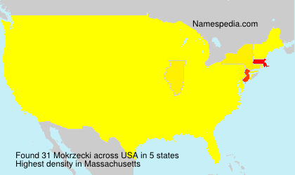 Surname Mokrzecki in USA Surname Mokrzecki in USA