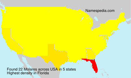 Surname Molares in USA Surname Molares in USA