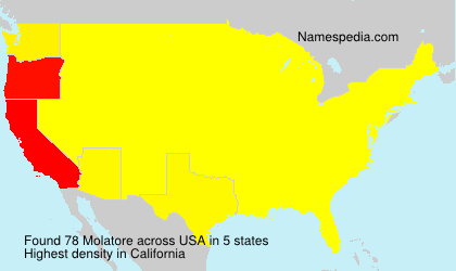 Surname Molatore in USA Surname Molatore in USA