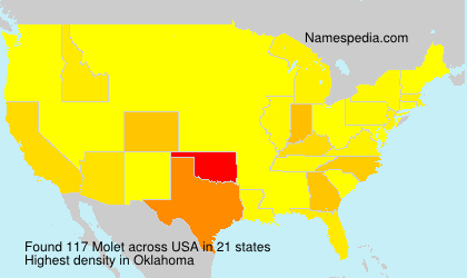 Surname Molet in USA Surname Molet in USA