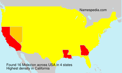 Surname Molezion in USA Surname Molezion in USA