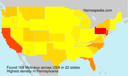 Surname Molineux in USA Surname Molineux in USA