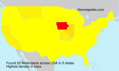 Surname Mollenbeck in USA Surname Mollenbeck in USA