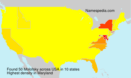 Surname Molofsky in USA Surname Molofsky in USA