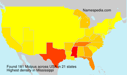 Surname Molpus in USA Surname Molpus in USA