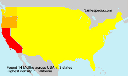 Surname Molthu in USA Surname Molthu in USA