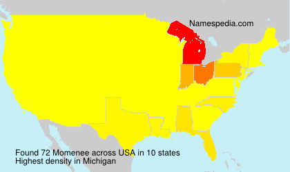 Surname Momenee in USA Surname Momenee in USA
