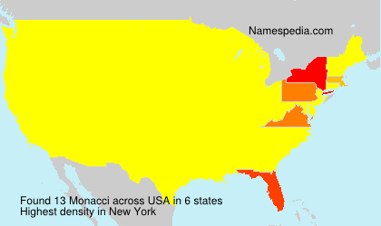 Surname Monacci in USA Surname Monacci in USA