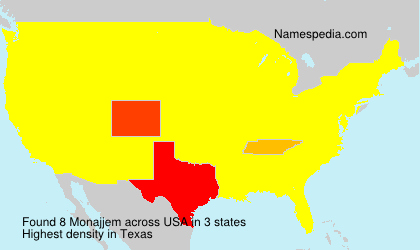 Surname Monajjem in USA Surname Monajjem in USA
