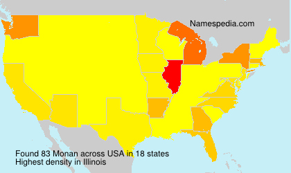 Surname Monan in USA Surname Monan in USA
