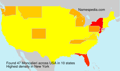 Surname Moncalieri in USA Surname Moncalieri in USA