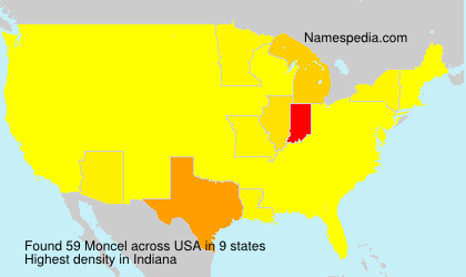 Surname Moncel in USA Surname Moncel in USA
