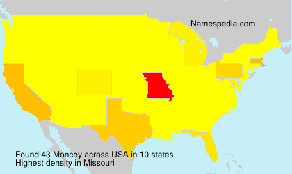 Surname Moncey in USA Surname Moncey in USA