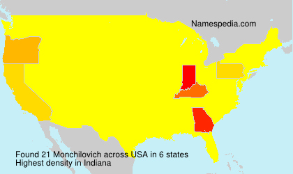 Surname Monchilovich in USA Surname Monchilovich in USA