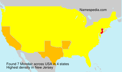 Surname Mondair in USA Surname Mondair in USA