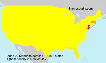 Surname Mondalto in USA Surname Mondalto in USA