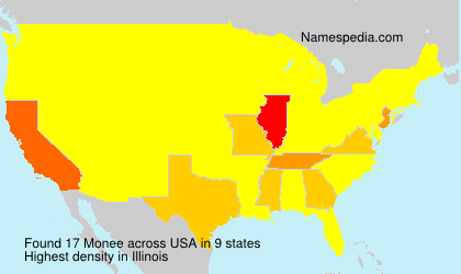 Surname Monee in USA Surname Monee in USA