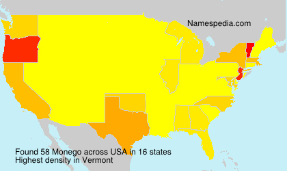 Surname Monego in USA Surname Monego in USA