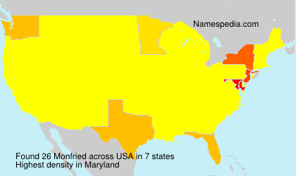 Surname Monfried in USA Surname Monfried in USA