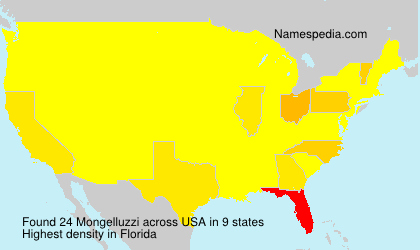Surname Mongelluzzi in USA Surname Mongelluzzi in USA