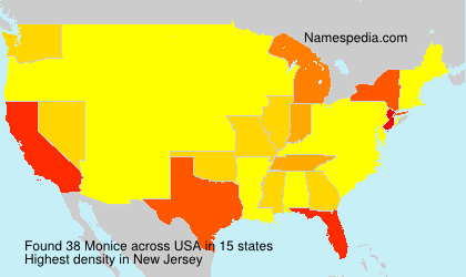 Surname Monice in USA Surname Monice in USA