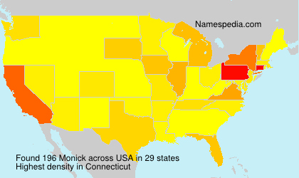 Surname Monick in USA Surname Monick in USA