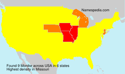 Surname Monike in USA Surname Monike in USA