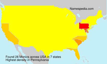 Surname Monios in USA Surname Monios in USA