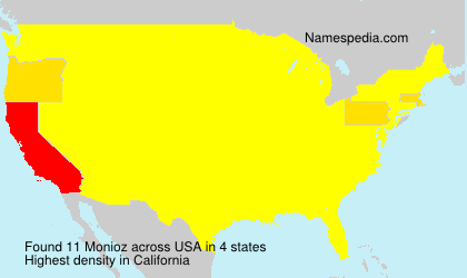 Surname Monioz in USA Surname Monioz in USA