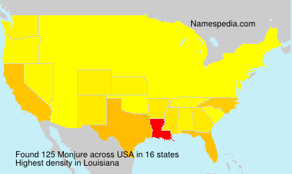 Surname Monjure in USA Surname Monjure in USA