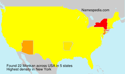 Surname Monkan in USA Surname Monkan in USA