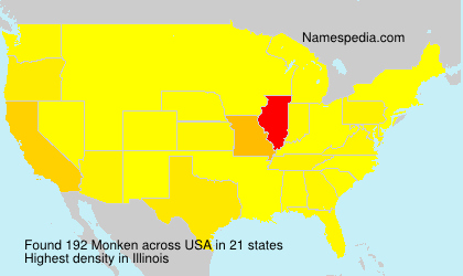 Surname Monken in USA Surname Monken in USA