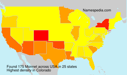 Surname Monnet in USA Surname Monnet in USA