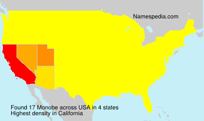 Surname Monobe in USA Surname Monobe in USA