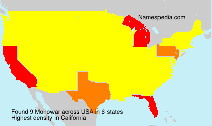 Surname Monowar in USA Surname Monowar in USA
