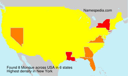 Surname Monque in USA Surname Monque in USA