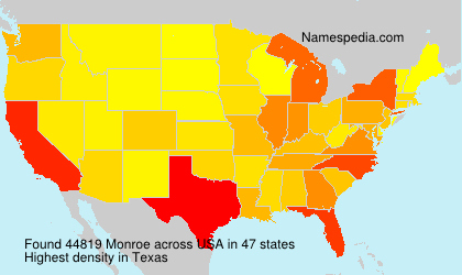 Surname Monroe in USA Surname Monroe in USA