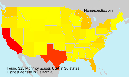 Surname Monrroy in USA Surname Monrroy in USA