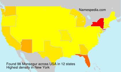 Surname Monsegur in USA Surname Monsegur in USA