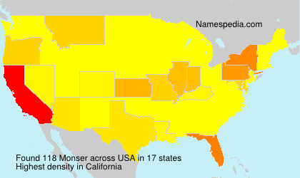 Surname Monser in USA Surname Monser in USA