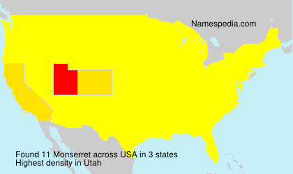 Surname Monserret in USA Surname Monserret in USA