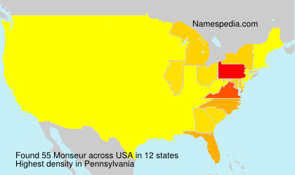 Surname Monseur in USA Surname Monseur in USA