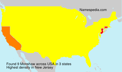 Surname Monshaw in USA Surname Monshaw in USA