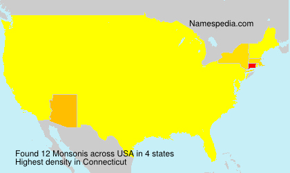 Surname Monsonis in USA Surname Monsonis in USA