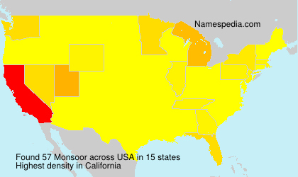 Surname Monsoor in USA Surname Monsoor in USA