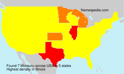 Surname Monsuru in USA Surname Monsuru in USA