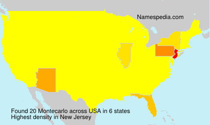 Surname Montecarlo in USA Surname Montecarlo in USA