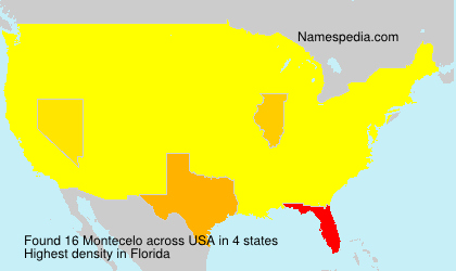 Surname Montecelo in USA Surname Montecelo in USA