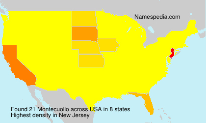 Surname Montecuollo in USA Surname Montecuollo in USA