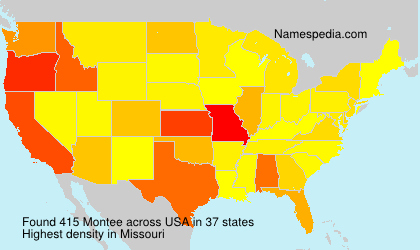 Surname Montee in USA Surname Montee in USA